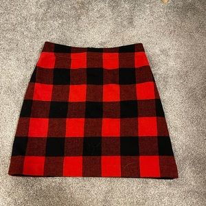 JCrew Buffalo check flannel skirt